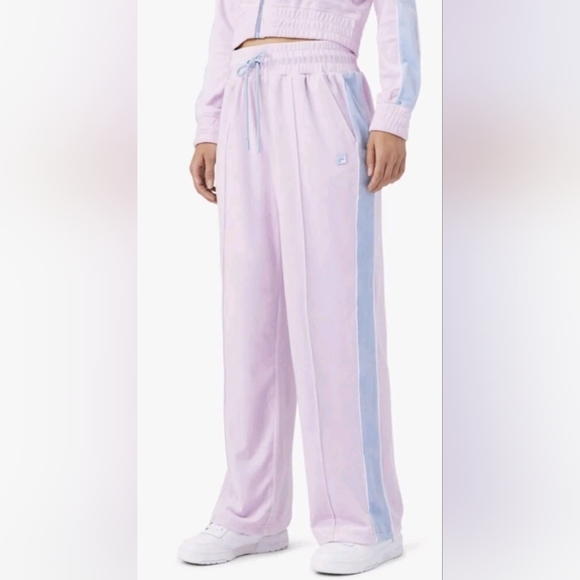 New Fila Valery Velour Track Pant 1X ORCHARD BOUQUET Drawstring NWT - Picture 11 of 12